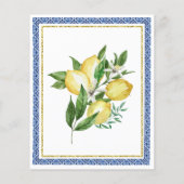 予算彼女は彼女のメイン絞りレモン招待状を見つけた (裏面)