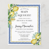 予算彼女は彼女のメイン絞りレモン招待状を見つけた (正面)