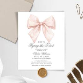 予算彼女は結び目の弓ブライダルシャワー