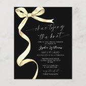 予算彼女は結び目の金ゴールド弓ブライダルシャワー (正面)