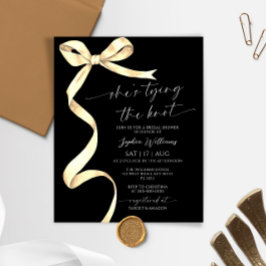 予算彼女は結び目の金ゴールド弓ブライダルシャワー