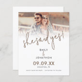 予算彼女はYes写真オーバーレイ日付を保存 (正面/裏面)