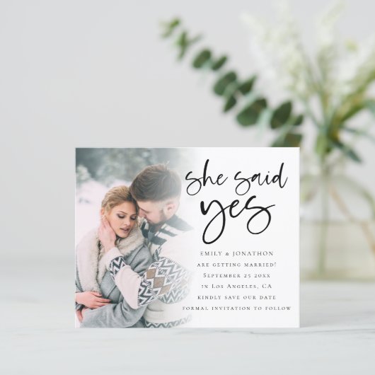 予算彼女はYesQRコード写真の日付を保存 (スタンド正面)