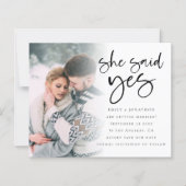 予算彼女はYesQRコード写真の日付を保存 (正面)