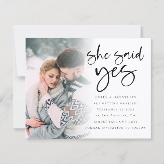 予算彼女はYesQRコード写真の日付を保存 (正面)