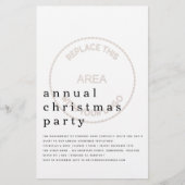 予算従業員ホリデーパーティーのミニマリスト大 (正面)