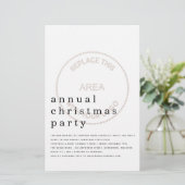 予算従業員ホリデーパーティーのミニマリスト大 (スタンド正面)