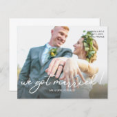 予算得We S結婚した写真結婚発表 (正面/裏面)