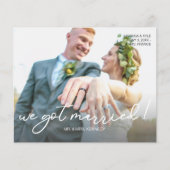 予算得We S結婚した写真結婚発表 チラシ (正面)