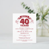 予算応援から40周年記念写真招待状 (スタンド正面)