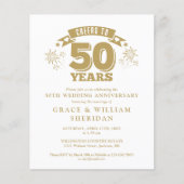 予算応援から50周年記念写真招待状 (正面)