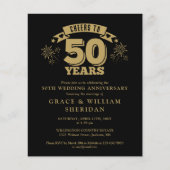 予算応援から50周年記念招待状 (正面)