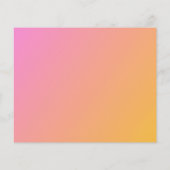 予算応援オレンジピンクフォトホリデーカード (裏面)