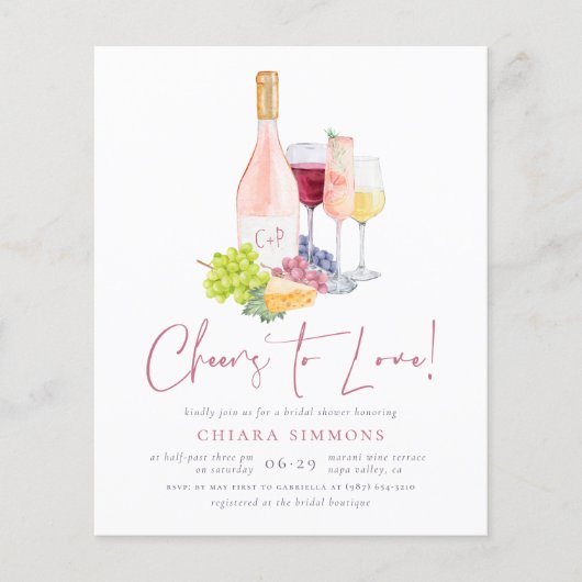 予算応援ラブワインテイスティングブライダルシャワー (正面)