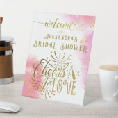 予算応援ワインのテイスティングブライダルシャワー 台座サイン (インサイチュ)