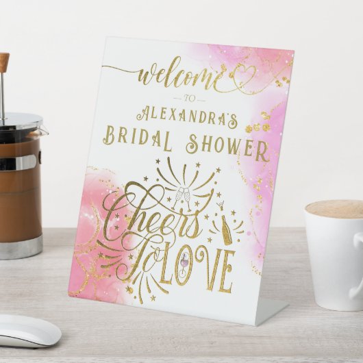 予算応援ワインのテイスティングブライダルシャワー 台座サイン (インサイチュ)