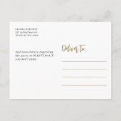 予算応援50歳50歳の誕生日パーティー インビテーションポストカード (裏面)