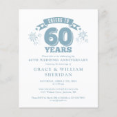 予算応援60周年記念写真招待状 (正面)