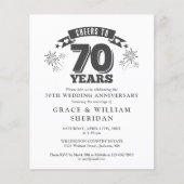 予算応援～70周年記念招待状 (正面)