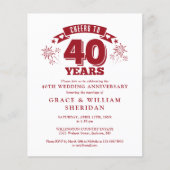 予算応援Ruby 40周年記念招待状 (正面)