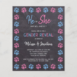 予算性別リビールポープリントブルーピンク