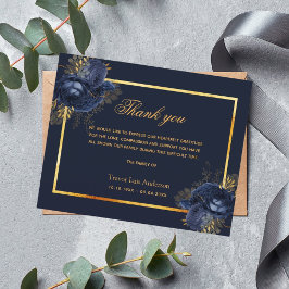 予算悔やみや弔慰の青いフローラ感謝してい金ゴールド