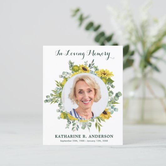 予算悔やみや弔慰ひまわり写真葬式 (スタンド正面)