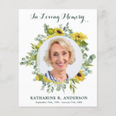 予算悔やみや弔慰ひまわり写真葬式 (正面)