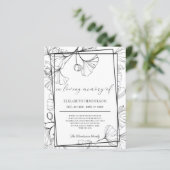 予算悔やみや弔慰サンキューカード。ペーパーシート (スタンド正面)