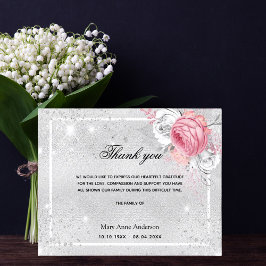 予算悔やみや弔慰シルバーピンク感謝していクユー