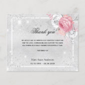 予算悔やみや弔慰シルバーピンク感謝していクユー (正面)