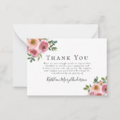 予算悔やみや弔慰フローラ葬式ありがとう ノートカード (正面)