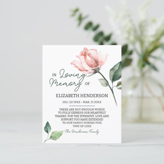 予算悔やみや弔慰メモリ/ありがとう。 (スタンド正面)