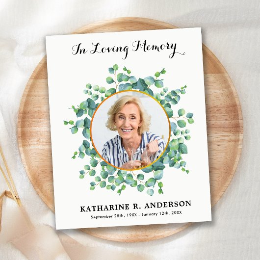 予算悔やみや弔慰ユーカリプトゥス葬儀サンキューカード