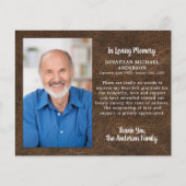 予算悔やみや弔慰写真葬式サンキューレザー (正面)