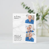 予算悔やみや弔慰3写真葬儀サンキューカード (スタンド正面)