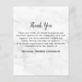 予算悔やみや弔慰3写真葬儀サンキューカード (裏面)