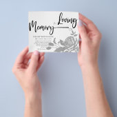 予算悔やみや弔慰/ありがとう。 チラシ (手)