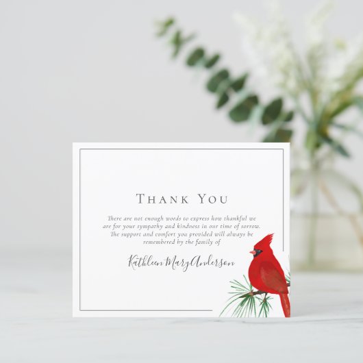 予算悔やみや弔慰(鳥)ショウジョウコウカンチョウ葬式サンキューノート (スタンド正面)