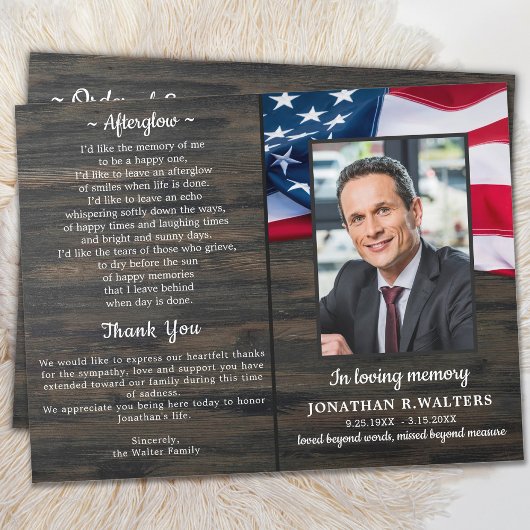 予算愛国的退役軍人メモリアルサービスプログラム