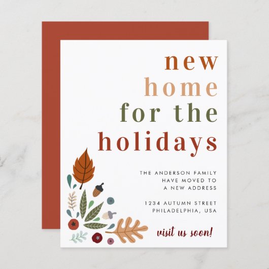 予算感謝祭の新しい住宅引越し発表 (正面/裏面)