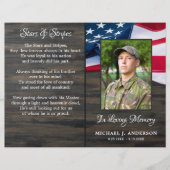 予算慰霊祭の愛国的葬儀プログラム (正面)