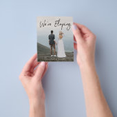 予算我々が駆け落とす手書き招待状 チラシ (手)