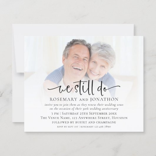 予算我々はまだ写真の誓いの更新記念日を行う (正面)