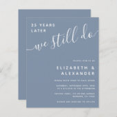 予算我々はまだ誓い更新招待状 (正面/裏面)