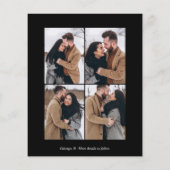 予算我々は写真婚約した婚約発表 (裏面)