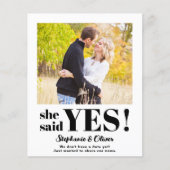 予算我々は写真婚約した婚約発表 (正面)