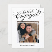 予算我々は写真婚約した婚約発表 (正面/裏面)