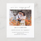 予算我々は写真婚約した婚約発表 (正面)