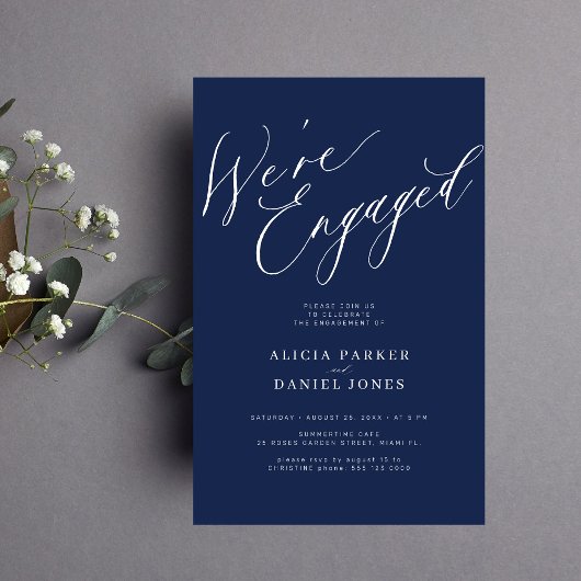 予算我々は婚約した婚約パーティ招待